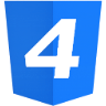 CSS4 Framework Logo - Next Generation CSS Development